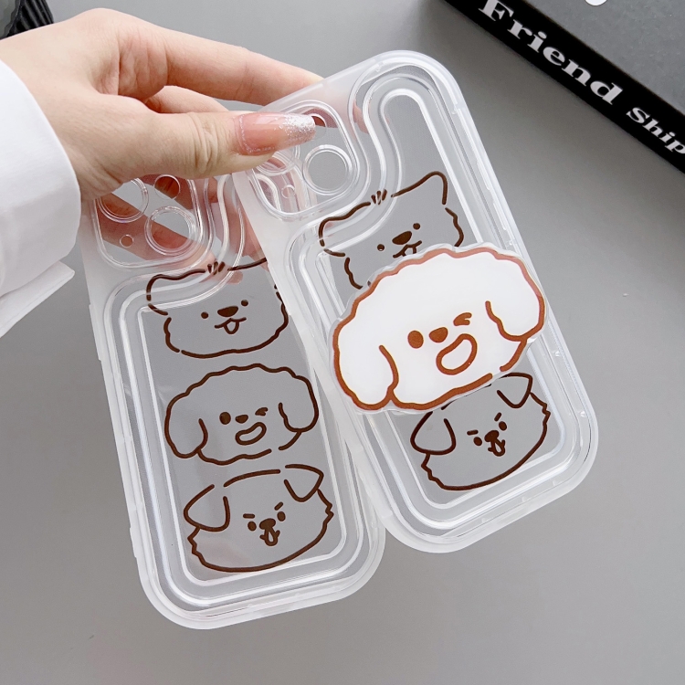 For iPhone 13 Airbag Frame Three Bears Phone Case
