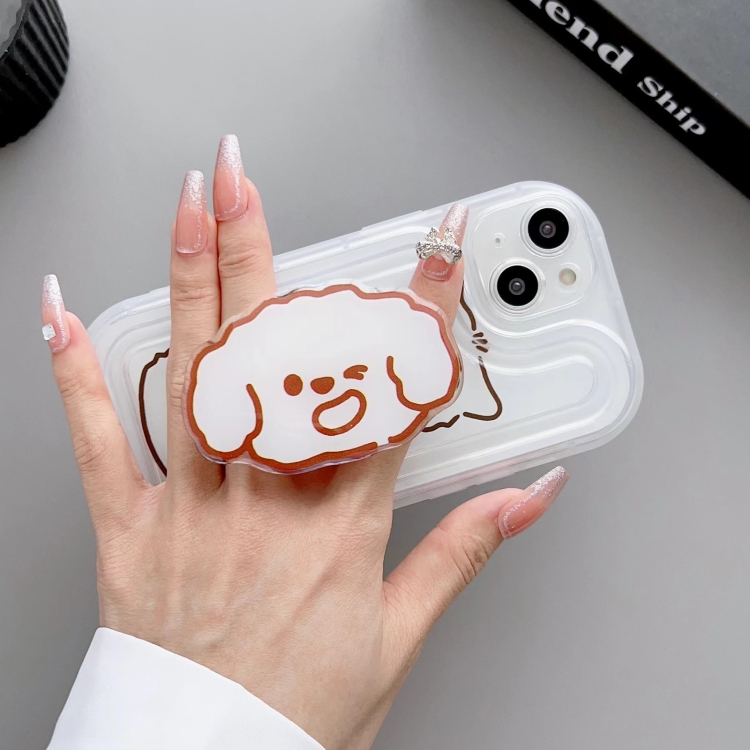 For iPhone 13 Airbag Frame Three Bears Phone Case with Holder For iPhone 13 Airbag Frame Three Bears Phone Case with Holder