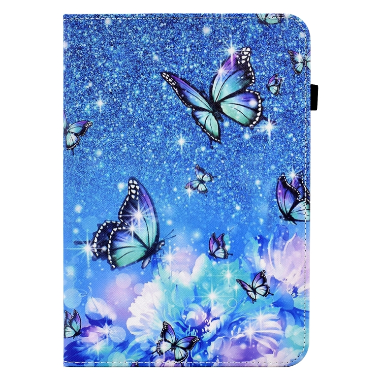 Colored Drawing Stitching Elastic Band Leather Smart Tablet Case For iPad 10.2 2020 / 2019 / 10.5 2019(Butterfly) Colored Drawing Stitching Elastic Band Leather Smart Tablet Case For iPad 10.2 2020 / 2019 / 10.5 2019(Butterfly)