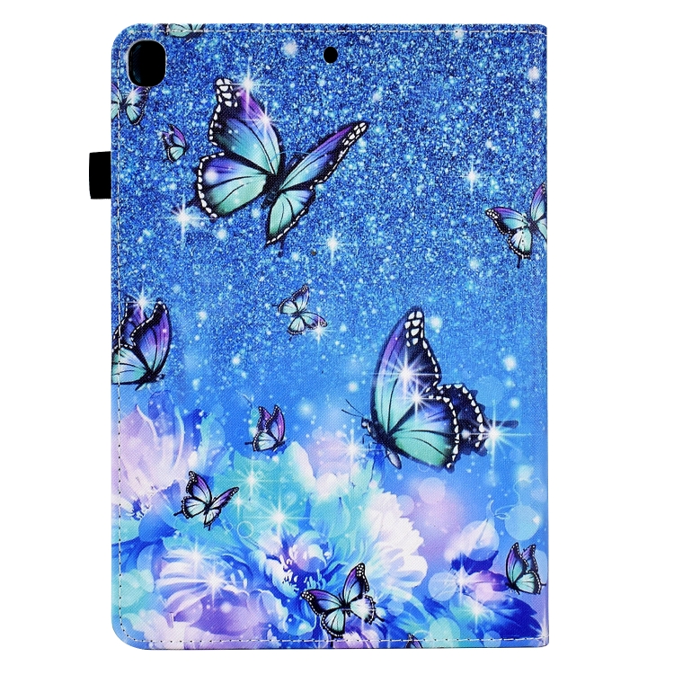 Colored Drawing Stitching Elastic Band Leather Smart Tablet Case For iPad 10.2 2020 / 2019 / 10.5 2019(Butterfly) Colored Drawing Stitching Elastic Band Leather Smart Tablet Case For iPad 10.2 2020 / 2019 / 10.5 2019(Butterfly)