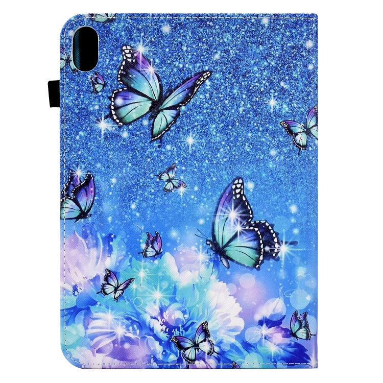Colored Drawing Stitching Elastic Band Leather Smart Tablet Case For iPad 10th Gen 10.9 2022(Butterfly) Colored Drawing Stitching Elastic Band Leather Smart Tablet Case For iPad 10th Gen 10.9 2022(Butterfly)