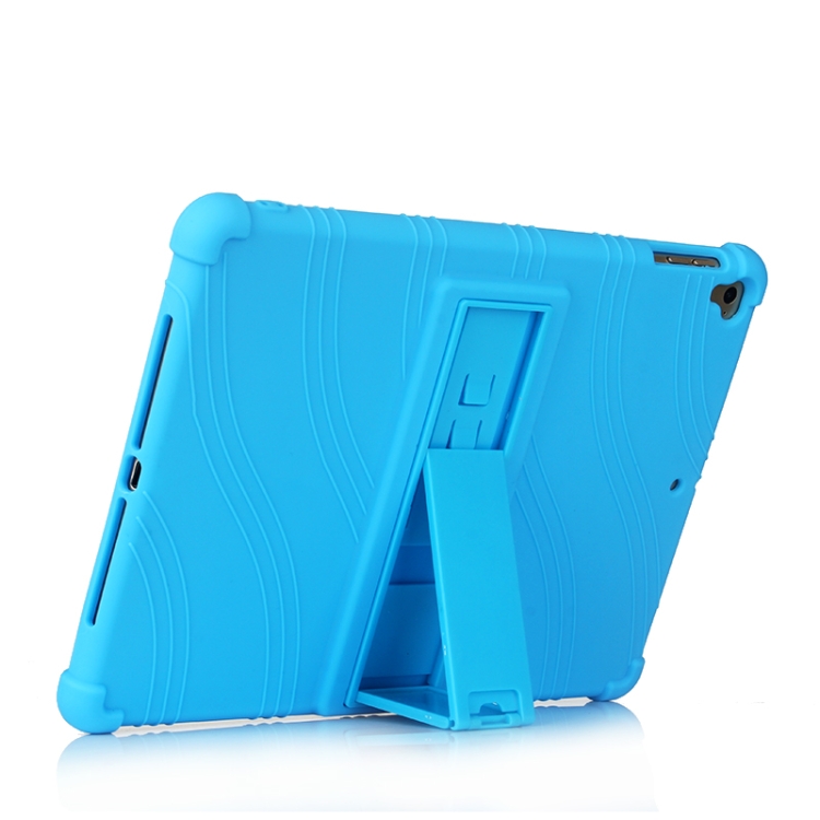 For iPad 6 (9.7 Universal) Tablet PC Silicone Protective Case with Invisible Bracket(Red) For iPad 6 (9.7 Universal) Tablet PC Silicone Protective Case with Invisible Bracket(Red)