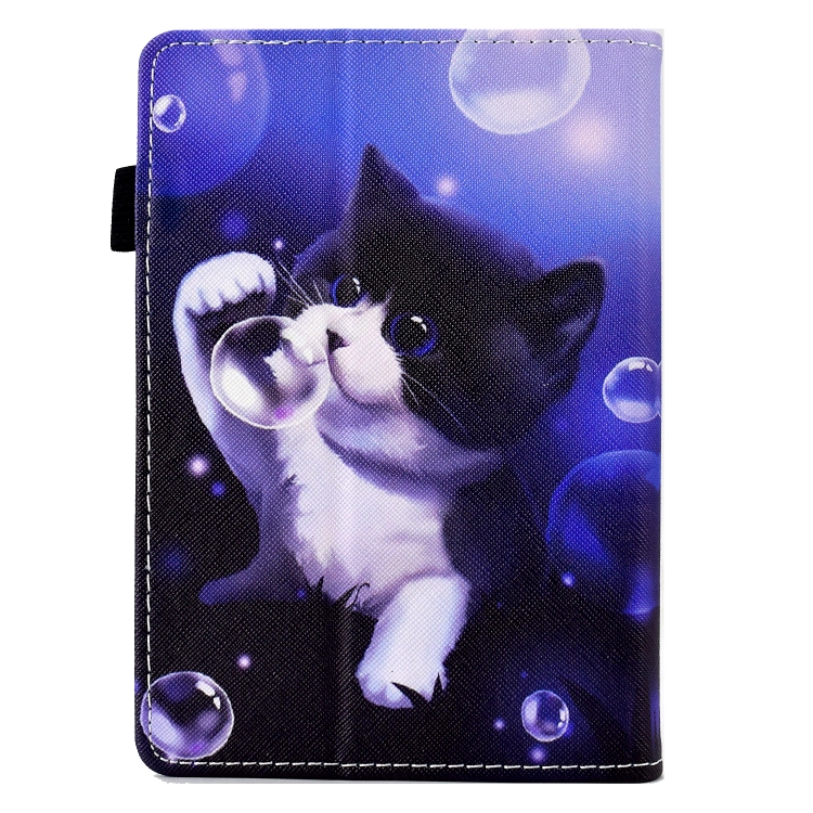 Para  Kindle 6.0 11th 2022 Funda para tableta de cuero inteligente  con relieve de gato