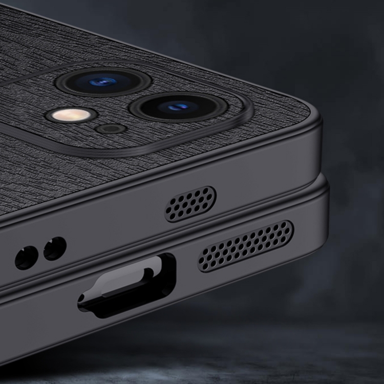 For iPhone 12 TPU + PC + PU Tree Texture Shockproof Full Coverage Protective Phone Case(Black) For iPhone 12 TPU + PC + PU Tree Texture Shockproof Full Coverage Protective Phone Case(Black)