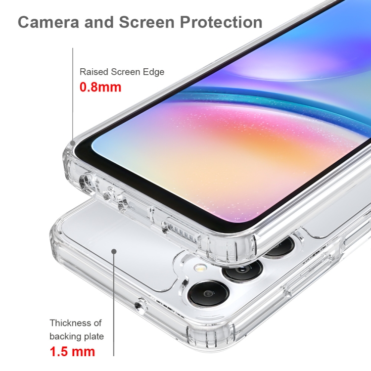 Pour Samsung Galaxy A05 Étui de téléphone en TPU acrylique anti-rayures  (transparent)