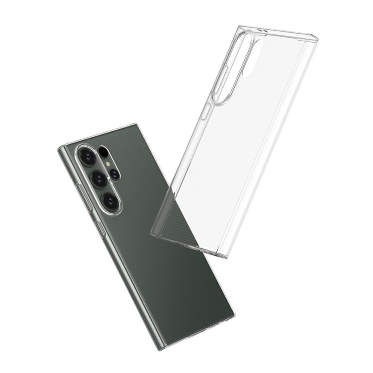 For Samsung Galaxy S24 Ultra 5G Waterproof Texture TPU Phone Case( Transparent)