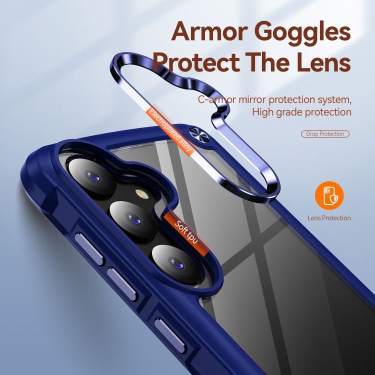 For Samsung Galaxy S24 5G TPU + PC Lens Protection Phone Case(Blue) For Samsung Galaxy S24 5G TPU + PC Lens Protection Phone Case(Blue)