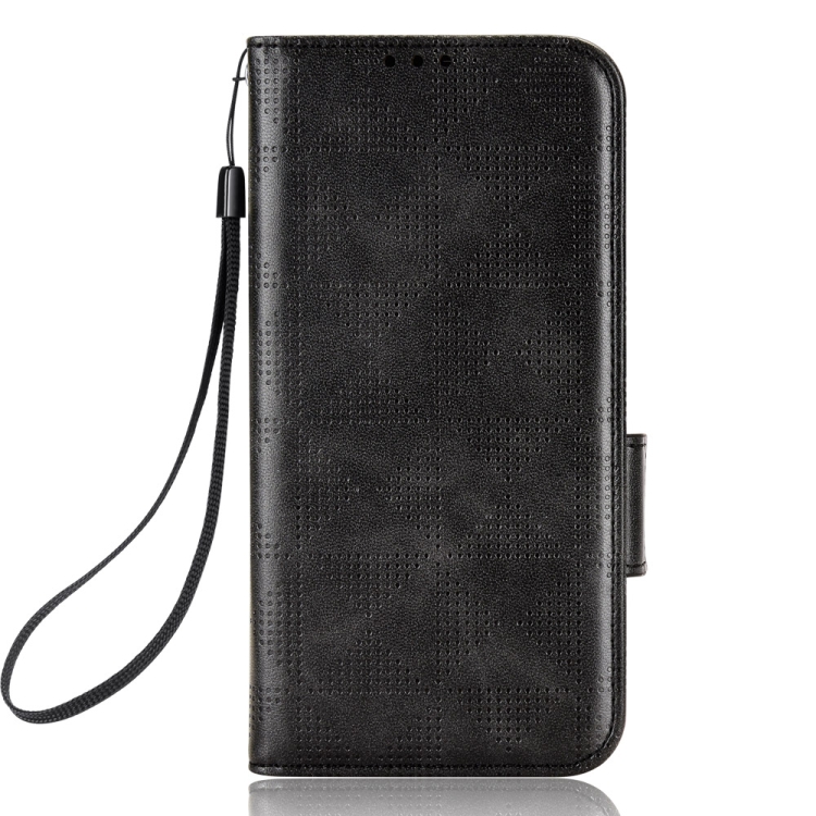 For iPhone 14 Symmetrical Triangle Leather Phone Case(Black) For iPhone 14 Symmetrical Triangle Leather Phone Case(Black)