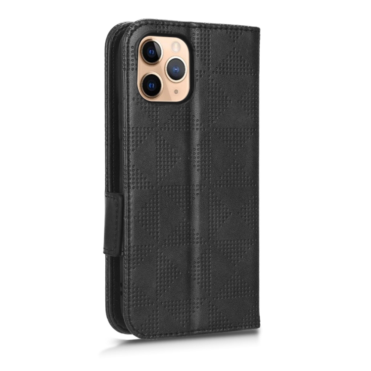 For iPhone 11 Pro Max Symmetrical Triangle Leather Phone Case(Black) For iPhone 11 Pro Max Symmetrical Triangle Leather Phone Case(Black)
