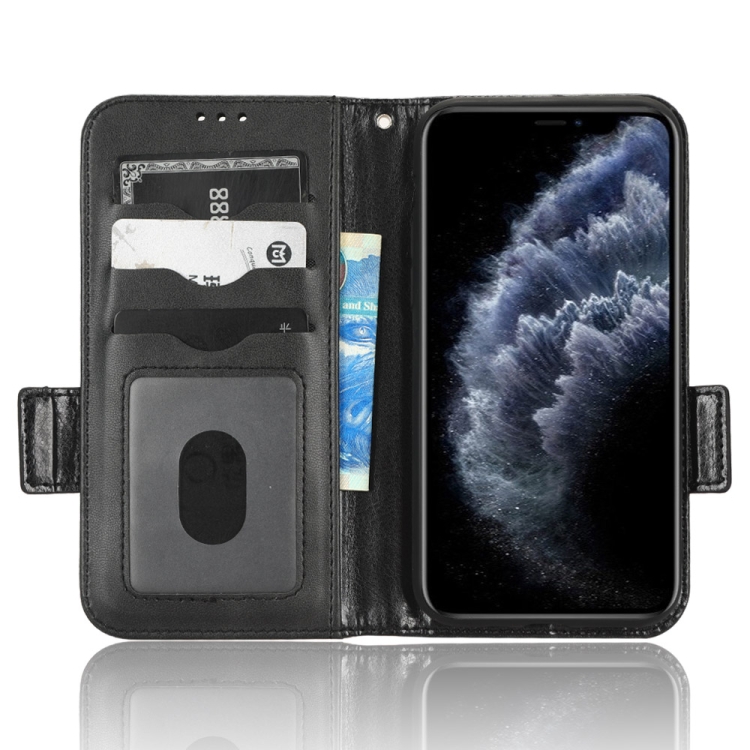 For iPhone 11 Pro Max Symmetrical Triangle Leather Phone Case(Black) For iPhone 11 Pro Max Symmetrical Triangle Leather Phone Case(Black)