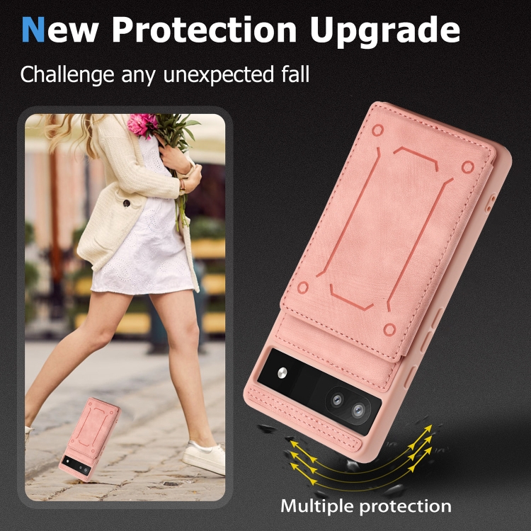Custodia In Pelle PU Per Google Pixel 7a - Cover A Libro Con Chiusura Magnetica, Porta Carte E Funzione Stand, Nero Elegante