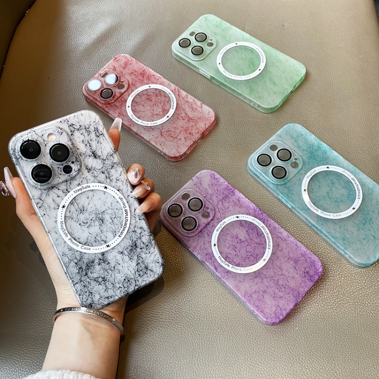 For iPhone 14 Silk Ink Pattern MagSafe PC Phone Case(Black) For iPhone 14 Silk Ink Pattern MagSafe PC Phone Case(Black)