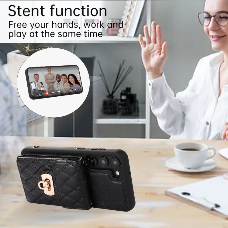 For Samsung Galaxy S23+ 5G Card Slot Leather Phone Case(Black) For Samsung Galaxy S23+ 5G Card Slot Leather Phone Case(Black)