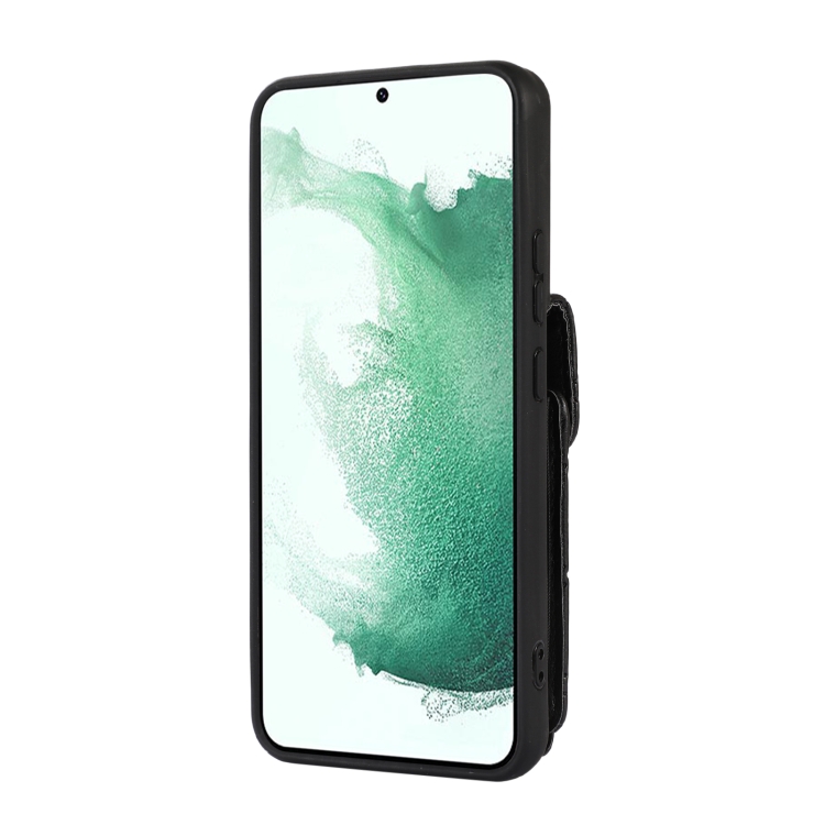 For Samsung Galaxy S21+ 5G Card Slot Leather Phone Case(Black) For Samsung Galaxy S21+ 5G Card Slot Leather Phone Case(Black)