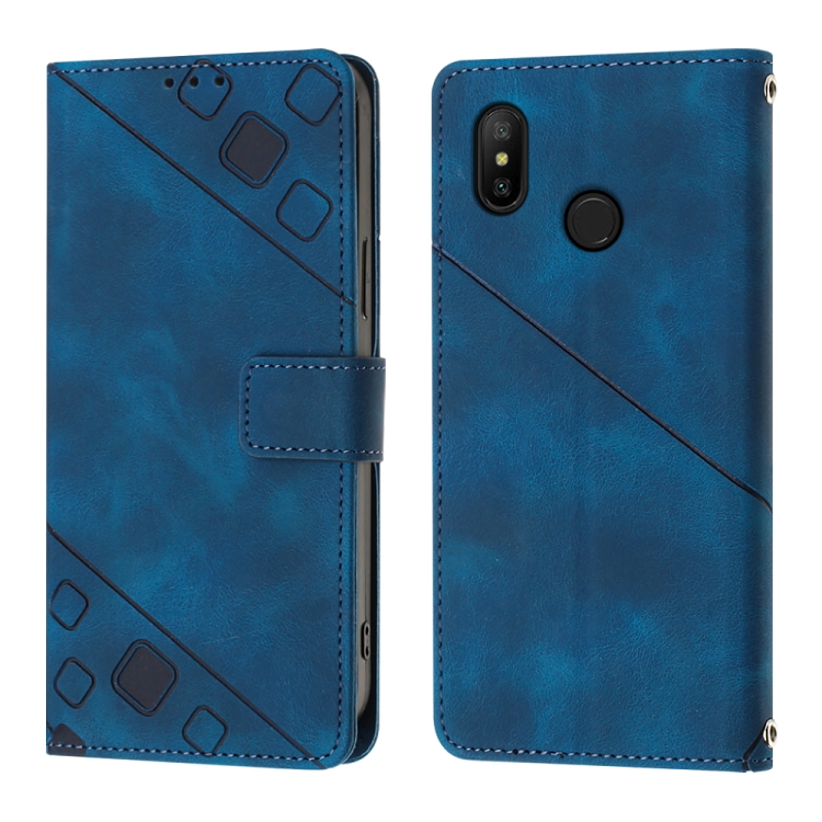 Funda Xiaomi Mi A2 Lite Tpu Cuero 3D Azul