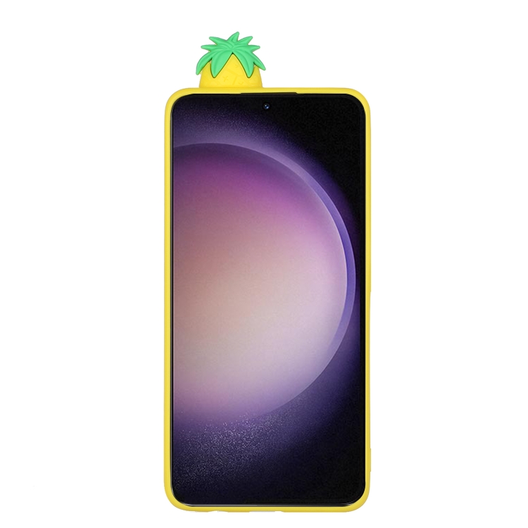 For Samsung Galaxy S23 5G 3D Lying Cartoon TPU Shockproof Phone Case(Pineapple) For Samsung Galaxy S23 5G 3D Lying Cartoon TPU Shockproof Phone Case(Pineapple)