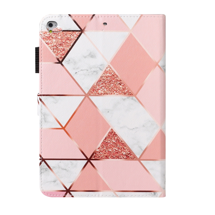 For iPad Air 2 Cross Texture Painted Horizontal Leather Case with Sleep / Wake-up Function & Card Slot & Holder & Wallet(Pink Marble) For iPad Air 2 Cross Texture Painted Horizontal Leather Case with Sleep / Wake-up Function & Card Slot & Holder & Wallet(Pink Marble)