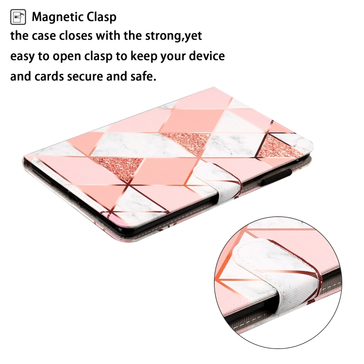 For iPad Air 2 Cross Texture Painted Horizontal Leather Case with Sleep / Wake-up Function & Card Slot & Holder & Wallet(Pink Marble) For iPad Air 2 Cross Texture Painted Horizontal Leather Case with Sleep / Wake-up Function & Card Slot & Holder & Wallet(Pink Marble)