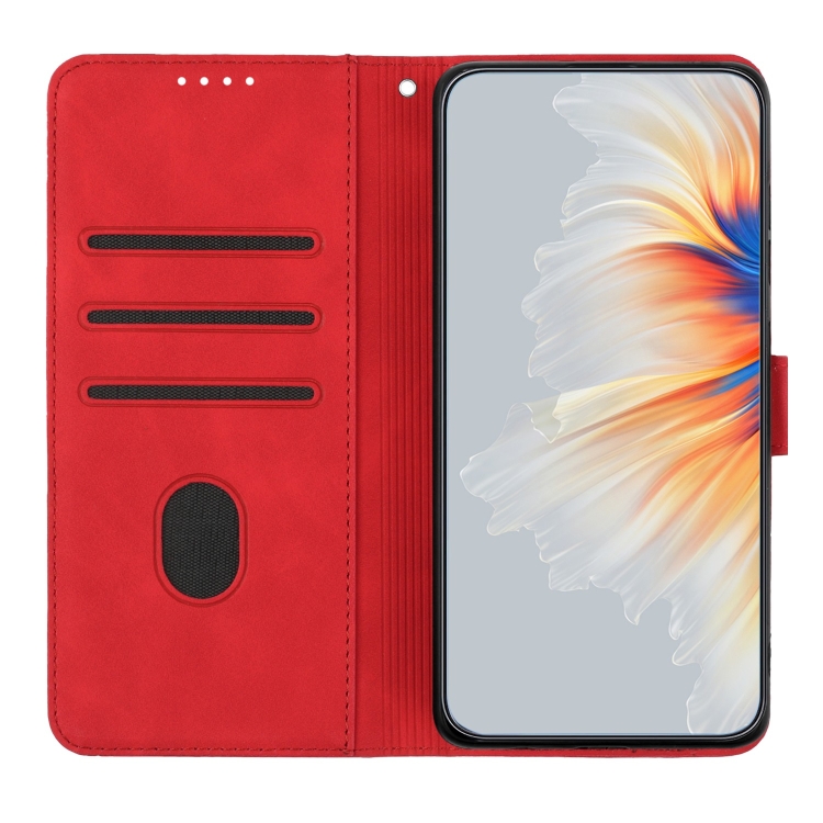 For Samsung Galaxy S23 Ultra 5G Heart Pattern Skin Feel Leather Phone Case(Red) For Samsung Galaxy S23 Ultra 5G Heart Pattern Skin Feel Leather Phone Case(Red)