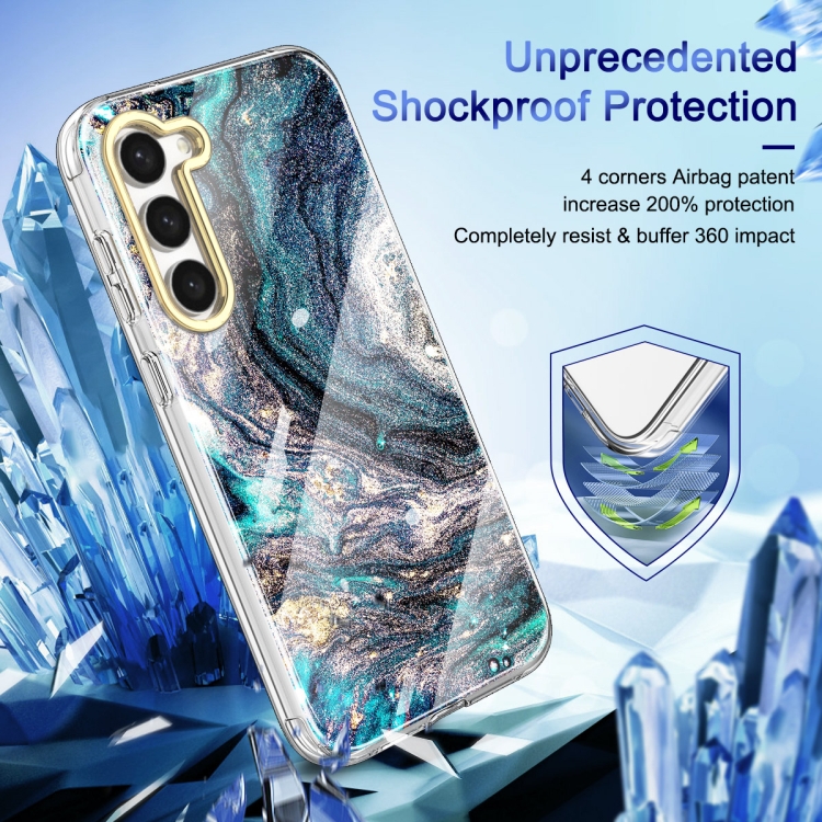 For Samsung Galaxy S23+ 5G 360 Full Body Painted Phone Case(Marble L09) For Samsung Galaxy S23+ 5G 360 Full Body Painted Phone Case(Marble L09)