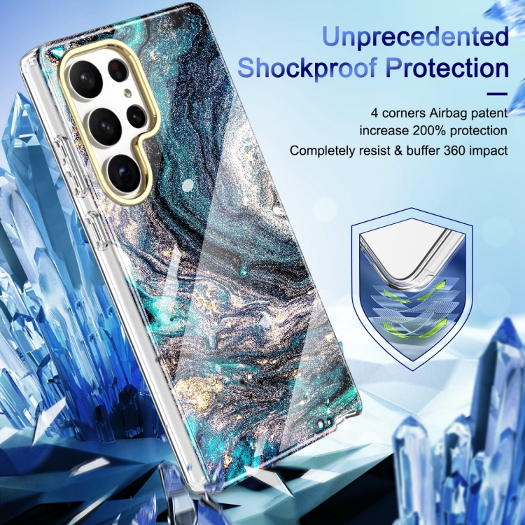 For Samsung Galaxy S23 Ultra 5G 360 Full Body Painted Phone Case(Marble L09) For Samsung Galaxy S23 Ultra 5G 360 Full Body Painted Phone Case(Marble L09)