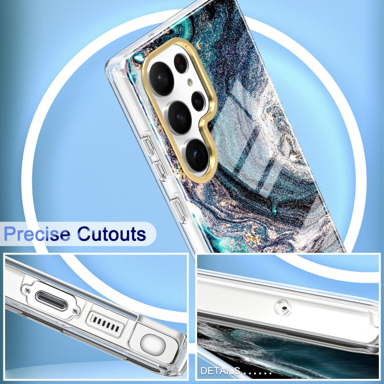 For Samsung Galaxy S23 Ultra 5G 360 Full Body Painted Phone Case(Marble L09) For Samsung Galaxy S23 Ultra 5G 360 Full Body Painted Phone Case(Marble L09)