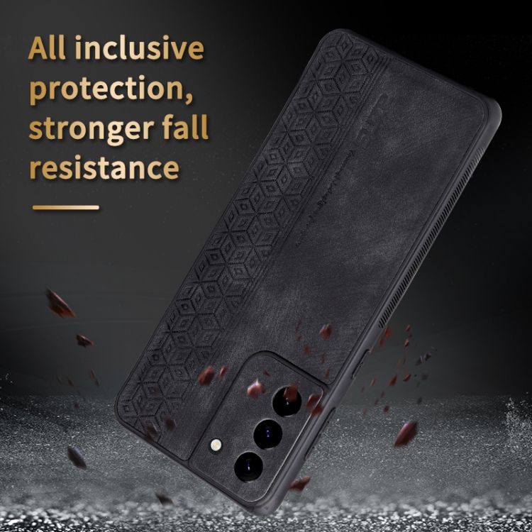 For Samsung Galaxy S21+ 5G AZNS 3D Embossed Skin Feel Phone Case(Brown) For Samsung Galaxy S21+ 5G AZNS 3D Embossed Skin Feel Phone Case(Brown)