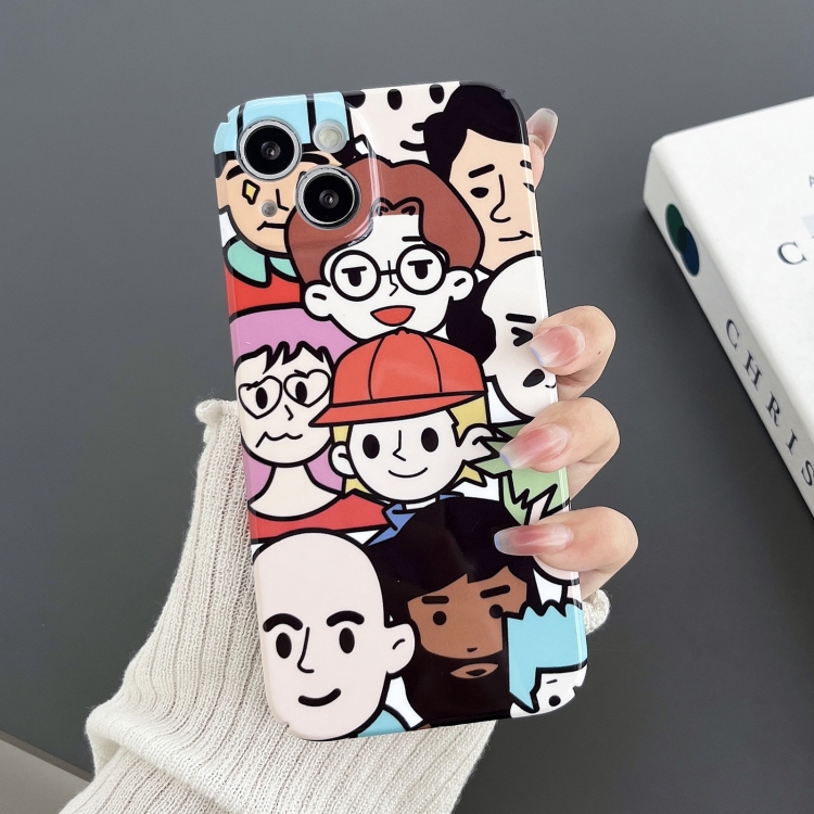 For iPhone 14 Plus Precise Hole Glossy PC Phone Case(Color Emoji) For iPhone 14 Plus Precise Hole Glossy PC Phone Case(Color Emoji)