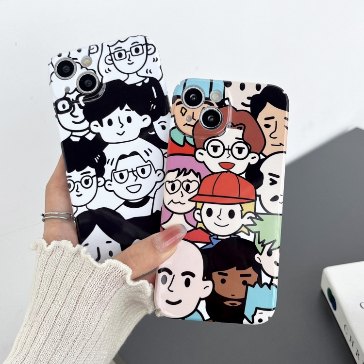 For iPhone 14 Plus Precise Hole Glossy PC Phone Case(Color Emoji) For iPhone 14 Plus Precise Hole Glossy PC Phone Case(Color Emoji)