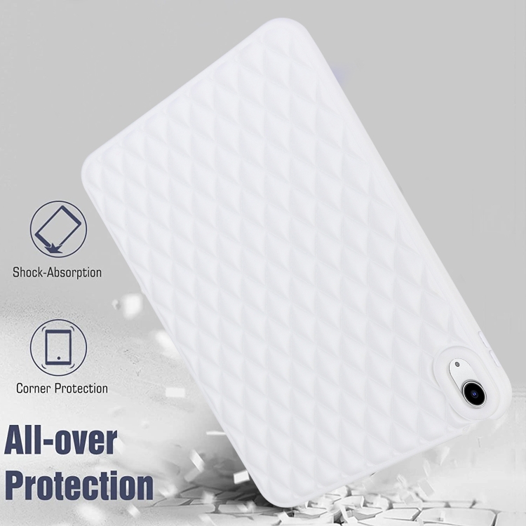 For iPad Air 3 10.5 Rhombic TPU Tablet Case(White) For iPad Air 3 10.5 Rhombic TPU Tablet Case(White)