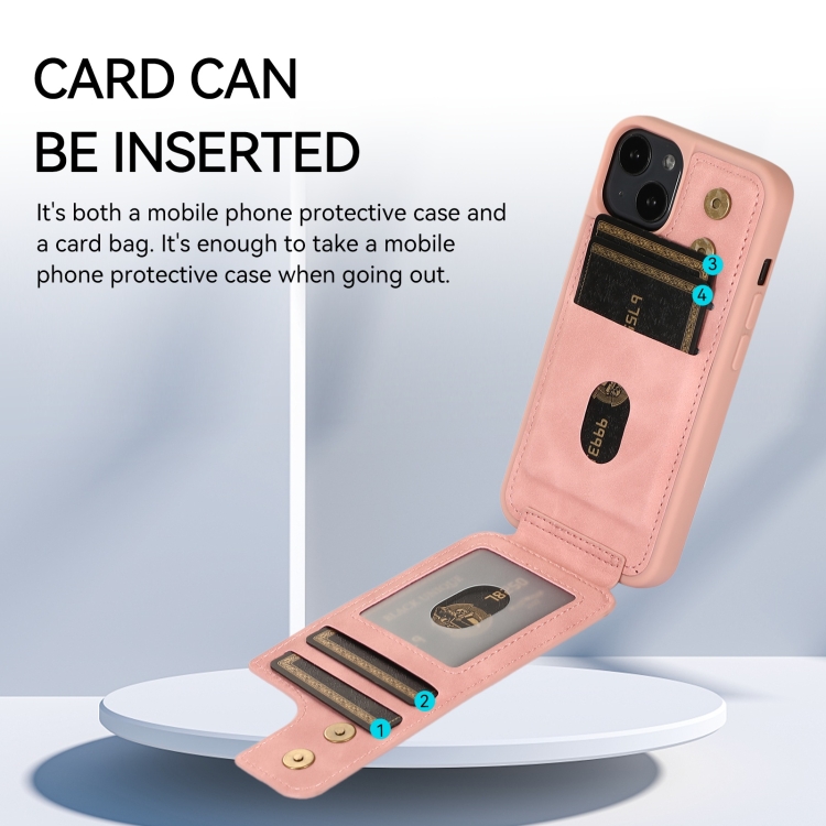 For iPhone 14 Plus Armor Ring Wallet Back Cover Phone Case(Pink) For iPhone 14 Plus Armor Ring Wallet Back Cover Phone Case(Pink)