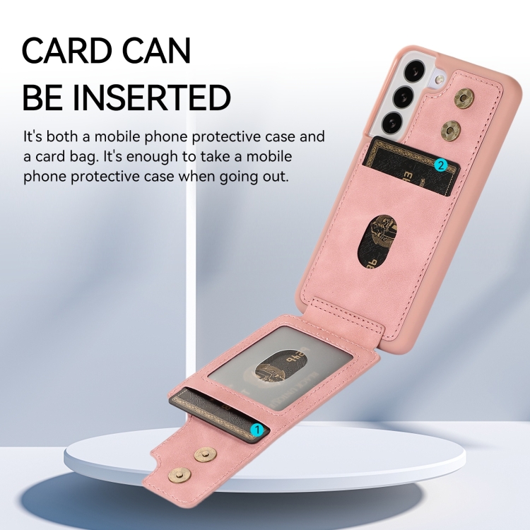 For Samsung Galaxy S23 5G Armor Ring Wallet Back Cover Phone Case(Pink)