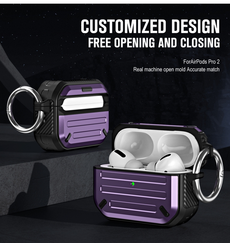 For AirPods 3 Wireless Earphones Protective Case(Purple) For AirPods 3 Wireless Earphones Protective Case(Purple)
