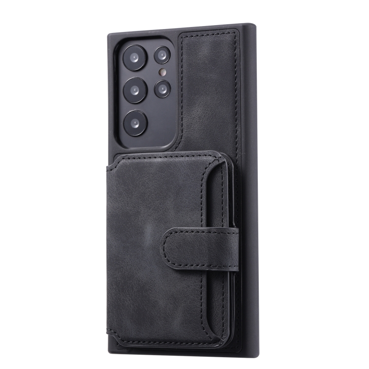 For Samsung Galaxy S23 Ultra 5G Skin Feel Dream Anti-theft Brush Shockproof Portable Skin Card Bag Phone Case(Black) For Samsung Galaxy S23 Ultra 5G Skin Feel Dream Anti-theft Brush Shockproof Portable Skin Card Bag Phone Case(Black)