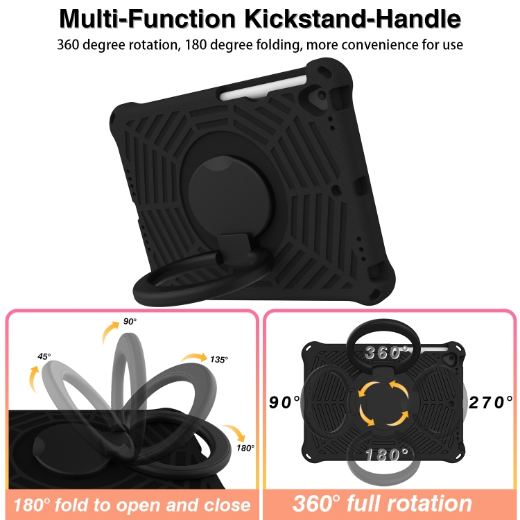 Spider King Silicone Protective Tablet Case For iPad 10.2 2021 / 2021 / 2019(Black) Spider King Silicone Protective Tablet Case For iPad 10.2 2021 / 2021 / 2019(Black)
