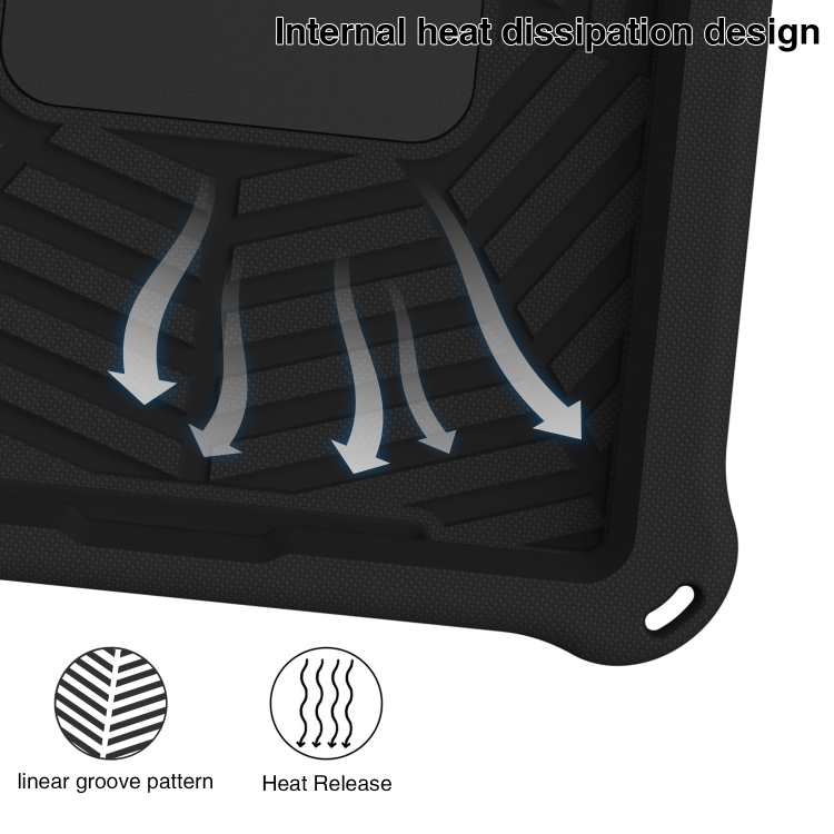 Spider King Silicone Protective Tablet Case For iPad 10.2 2021 / 2021 / 2019(Black) Spider King Silicone Protective Tablet Case For iPad 10.2 2021 / 2021 / 2019(Black)