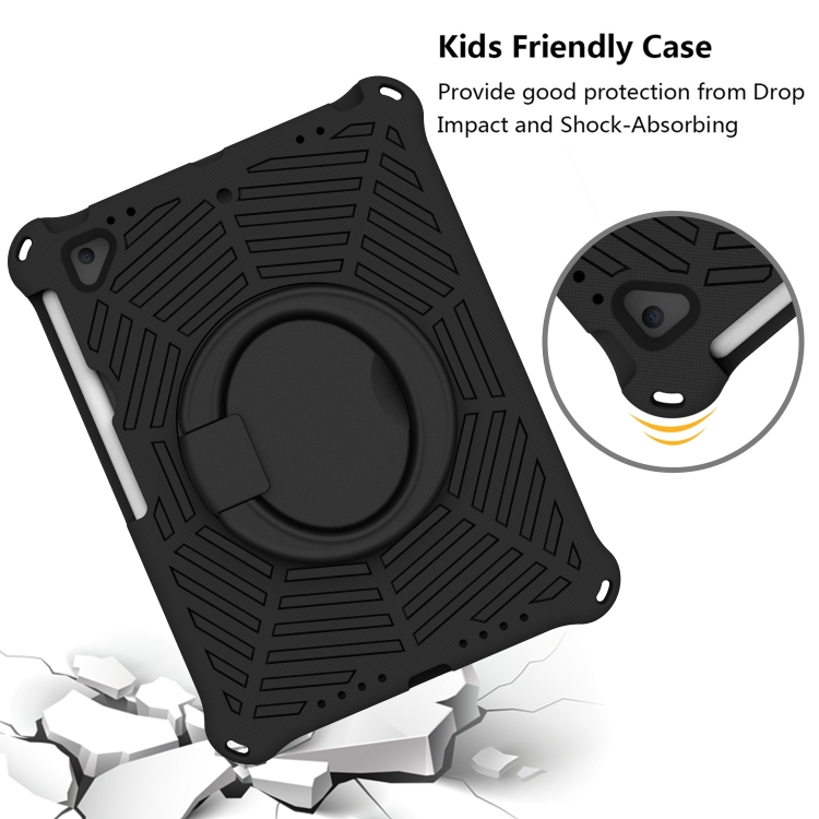 Spider King Silicone Protective Tablet Case For iPad 9.7 2018 / 2017(Black) Spider King Silicone Protective Tablet Case For iPad 9.7 2018 / 2017(Black)