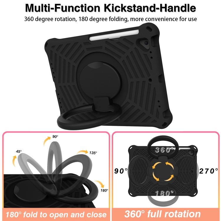 Spider King Silicone Protective Tablet Case For iPad 9.7 2018 / 2017(Black) Spider King Silicone Protective Tablet Case For iPad 9.7 2018 / 2017(Black)