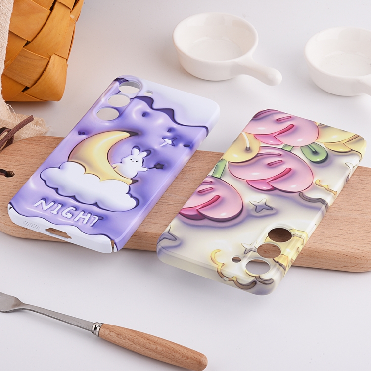 For Samsung Galaxy S23+ 5G Stereo Vision Pattern PC Phone Case(Blue Mermaid)