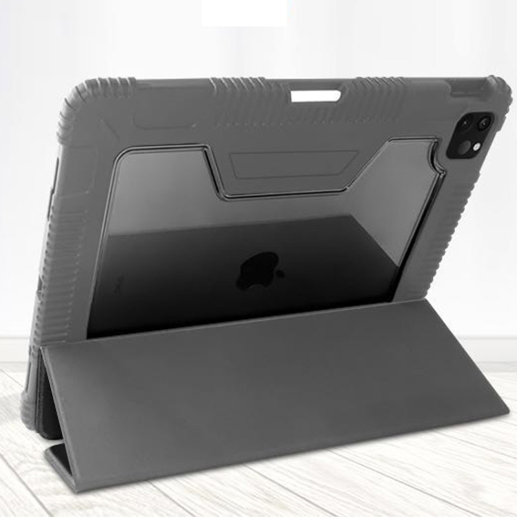 For iPad Pro 12.9 inch 2022 / 2021 / 2020 Mutural Horizontal Flip PC + TPU + PU Leather Tablet Case with Holder & Pen Slot(Black) For iPad Pro 12.9 inch 2022 / 2021 / 2020 Mutural Horizontal Flip PC + TPU + PU Leather Tablet Case with Holder & Pen Slot(Black)