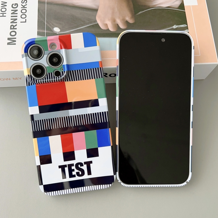 For iPhone 14 Precise Hole Glossy PC Phone Case(Signal Test) For iPhone 14 Precise Hole Glossy PC Phone Case(Signal Test)