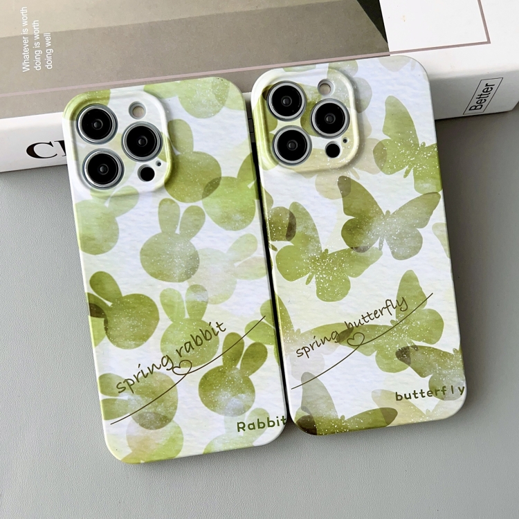For iPhone 14 Precise Hole Glossy PC Phone Case(Summer Butterfly) For iPhone 14 Precise Hole Glossy PC Phone Case(Summer Butterfly)