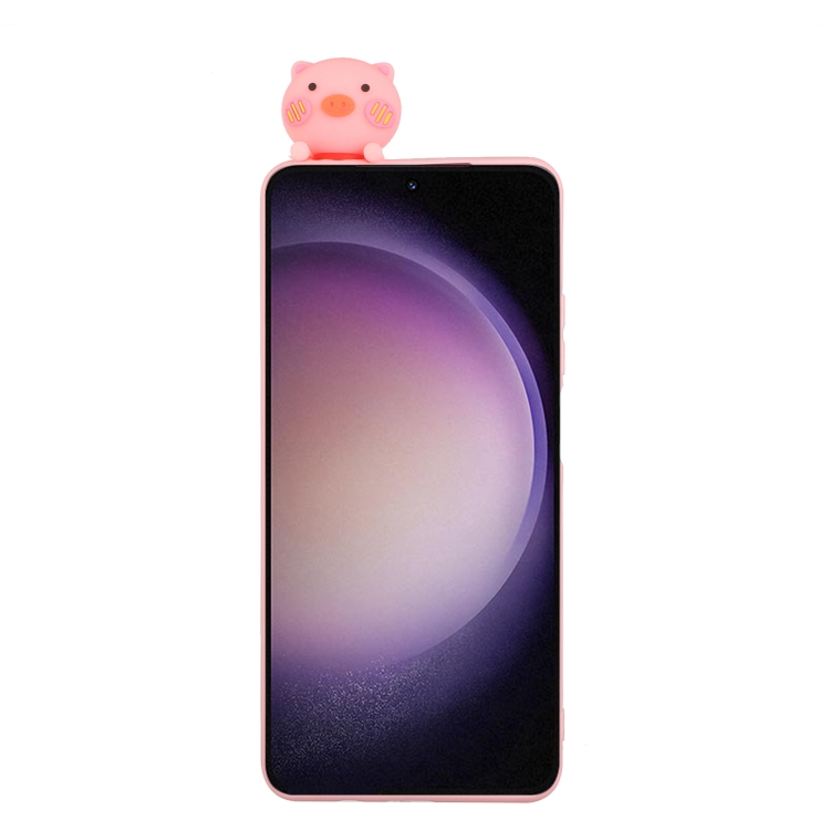 For Samsung Galaxy S23 Ultra 5G Shockproof Cartoon TPU Phone Case(Cute Pig) For Samsung Galaxy S23 Ultra 5G Shockproof Cartoon TPU Phone Case(Cute Pig)