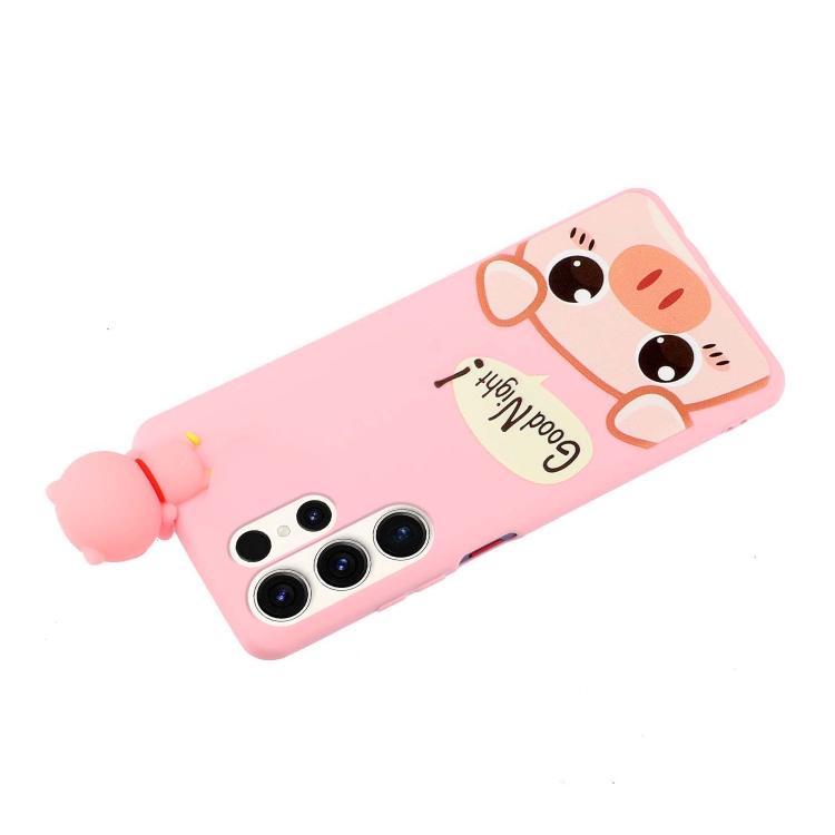 For Samsung Galaxy S23 Ultra 5G Shockproof Cartoon TPU Phone Case(Cute Pig) For Samsung Galaxy S23 Ultra 5G Shockproof Cartoon TPU Phone Case(Cute Pig)