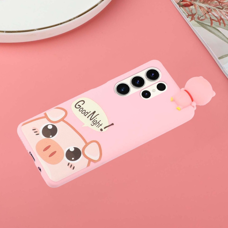 For Samsung Galaxy S23 Ultra 5G Shockproof Cartoon TPU Phone Case(Cute Pig) For Samsung Galaxy S23 Ultra 5G Shockproof Cartoon TPU Phone Case(Cute Pig)