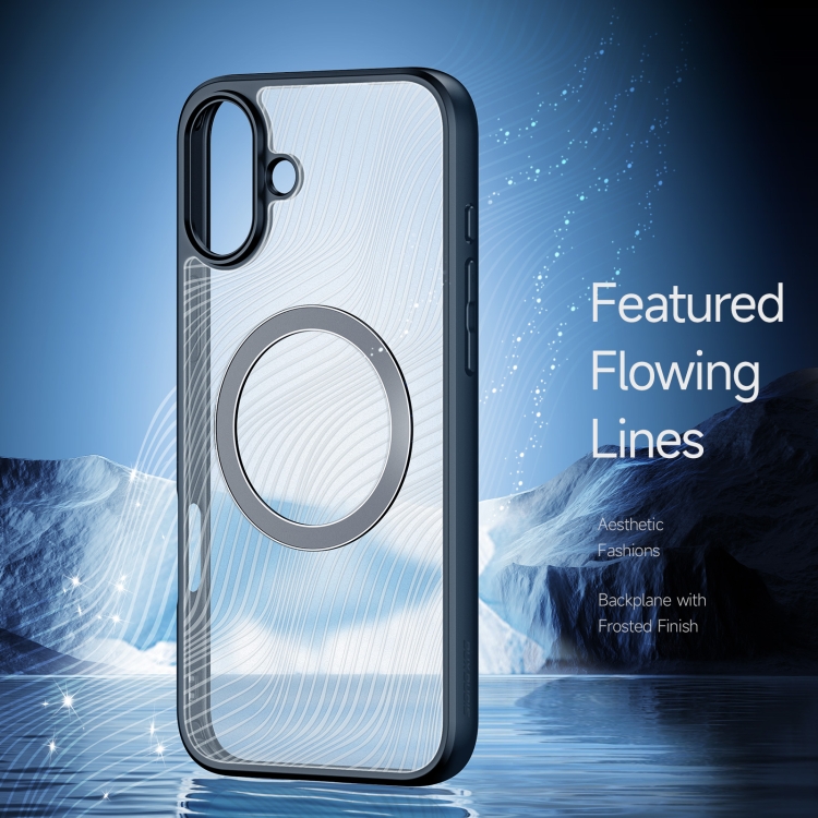 For iPhone 16 Plus DUX DUCIS Aimo Mag Series TPU + PC MagSafe Frosted Feel Phone Case(Black) For iPhone 16 Plus DUX DUCIS Aimo Mag Series TPU + PC MagSafe Frosted Feel Phone Case(Black)