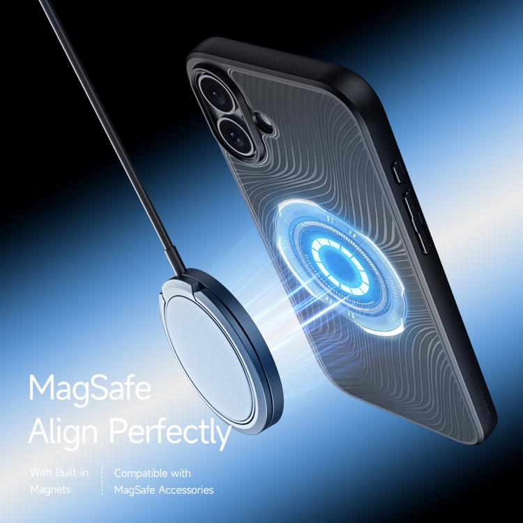 For iPhone 16 Plus DUX DUCIS Aimo Mag Series TPU + PC MagSafe Frosted Feel Phone Case(Black) For iPhone 16 Plus DUX DUCIS Aimo Mag Series TPU + PC MagSafe Frosted Feel Phone Case(Black)