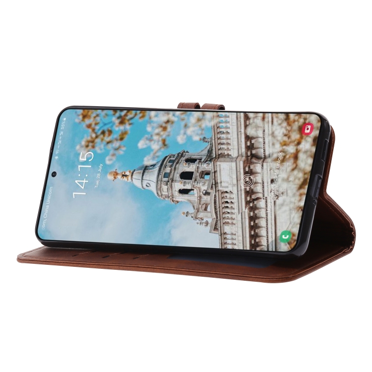 For Samsung Galaxy S23+ 5G Embossed Happy Cat Pattern Flip Leather Phone Case(Brown) For Samsung Galaxy S23+ 5G Embossed Happy Cat Pattern Flip Leather Phone Case(Brown)