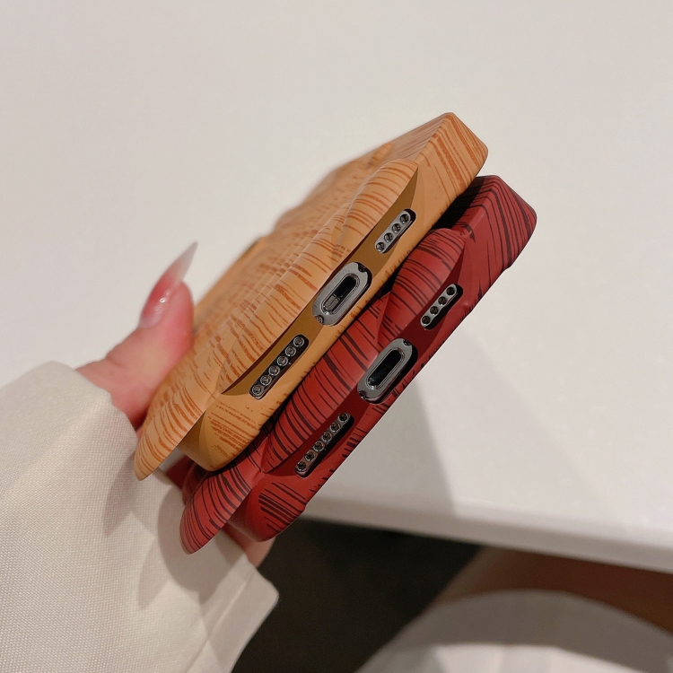 For iPhone 14 Wood Grain Shell Shape TPU Phone Case(Grey) For iPhone 14 Wood Grain Shell Shape TPU Phone Case(Grey)