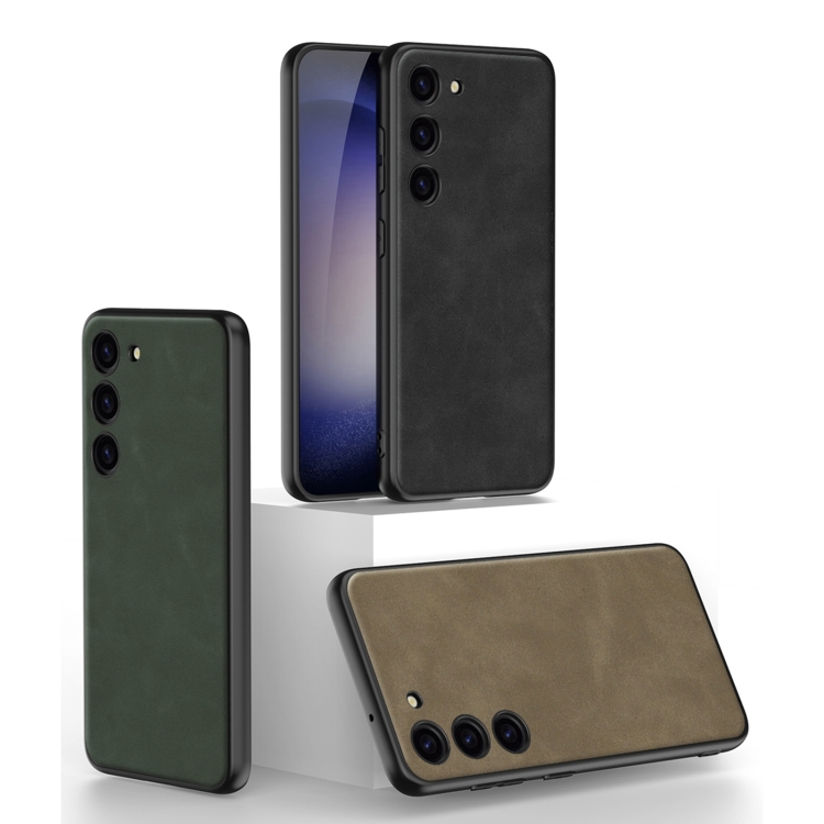 For Samsung Galaxy S23+ 5G GKK Skin-feel Leather Full Coverage Phone Case(Brown) For Samsung Galaxy S23+ 5G GKK Skin-feel Leather Full Coverage Phone Case(Brown)